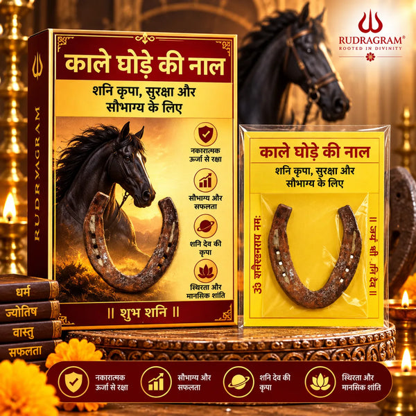 Black horse shoe from RudraGram