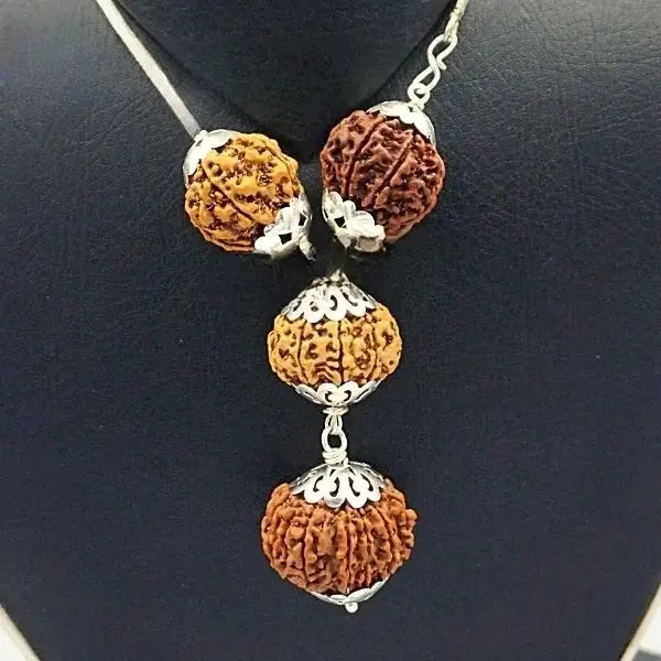 Rudraksha combination necklace